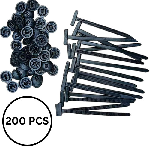 50/100/200/300Pcs Universal Self Locking Nylon Cable Tie Heavy Duty Zip Holder