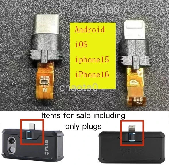 FLIR ONE Pro gen3 LT TYPE-C ios Android plug Thermal imager camera Connector