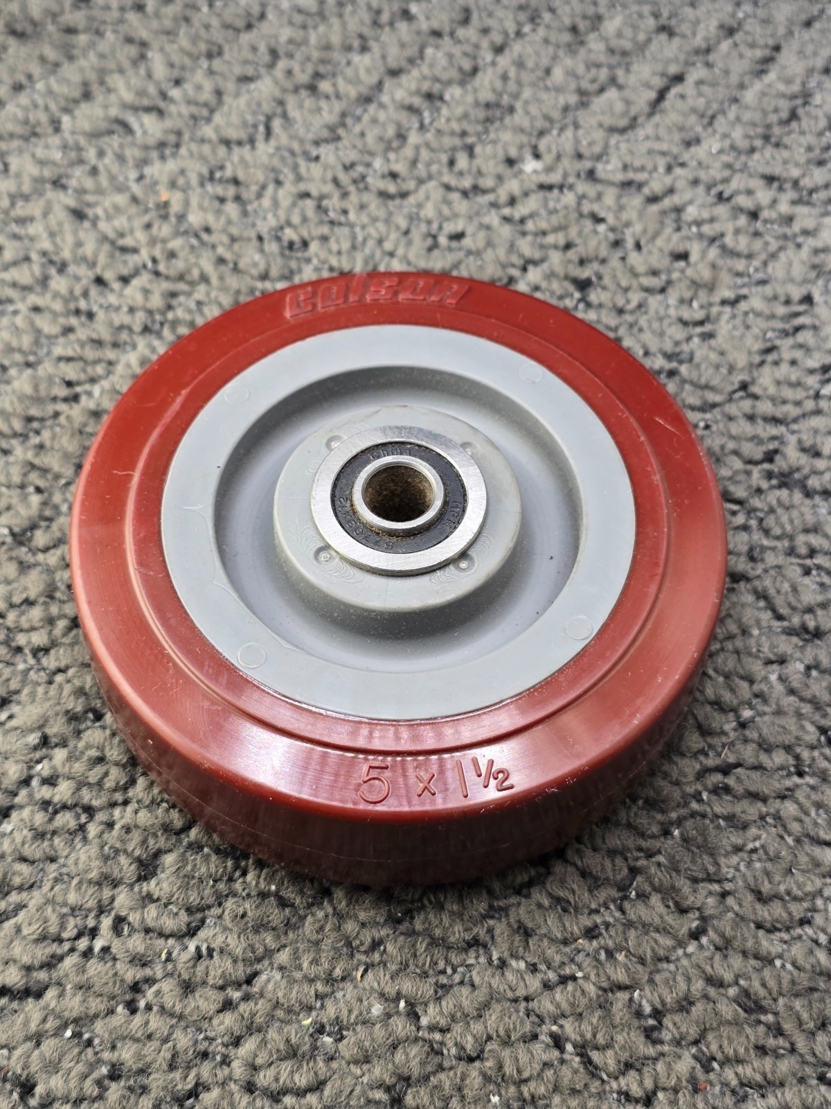 (QTY 2) Colson Hi-Tech Polyurethane Caster Wheel 5″ Diameter x 1-1/2″ Width