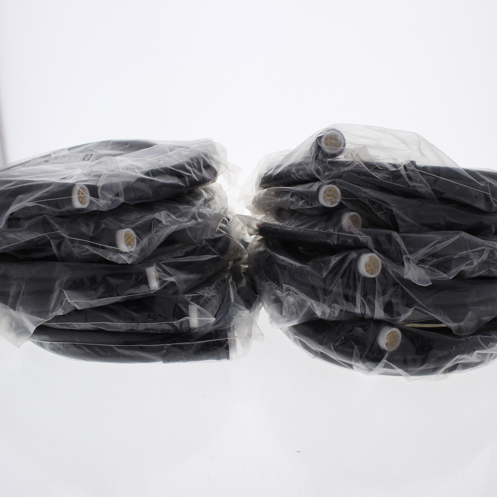 10 Hubbell 12ft Mini-Quick Connect Cords Pigtail Cable Male Plug 16/6 HPNS06112