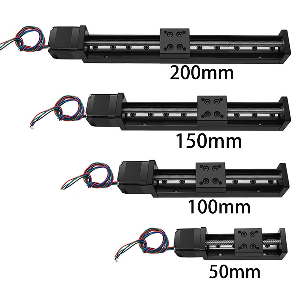 50-300mm Mini CNC Slide Table T-type lead screw 1mm Pitch 28mm stepper Motor Kit