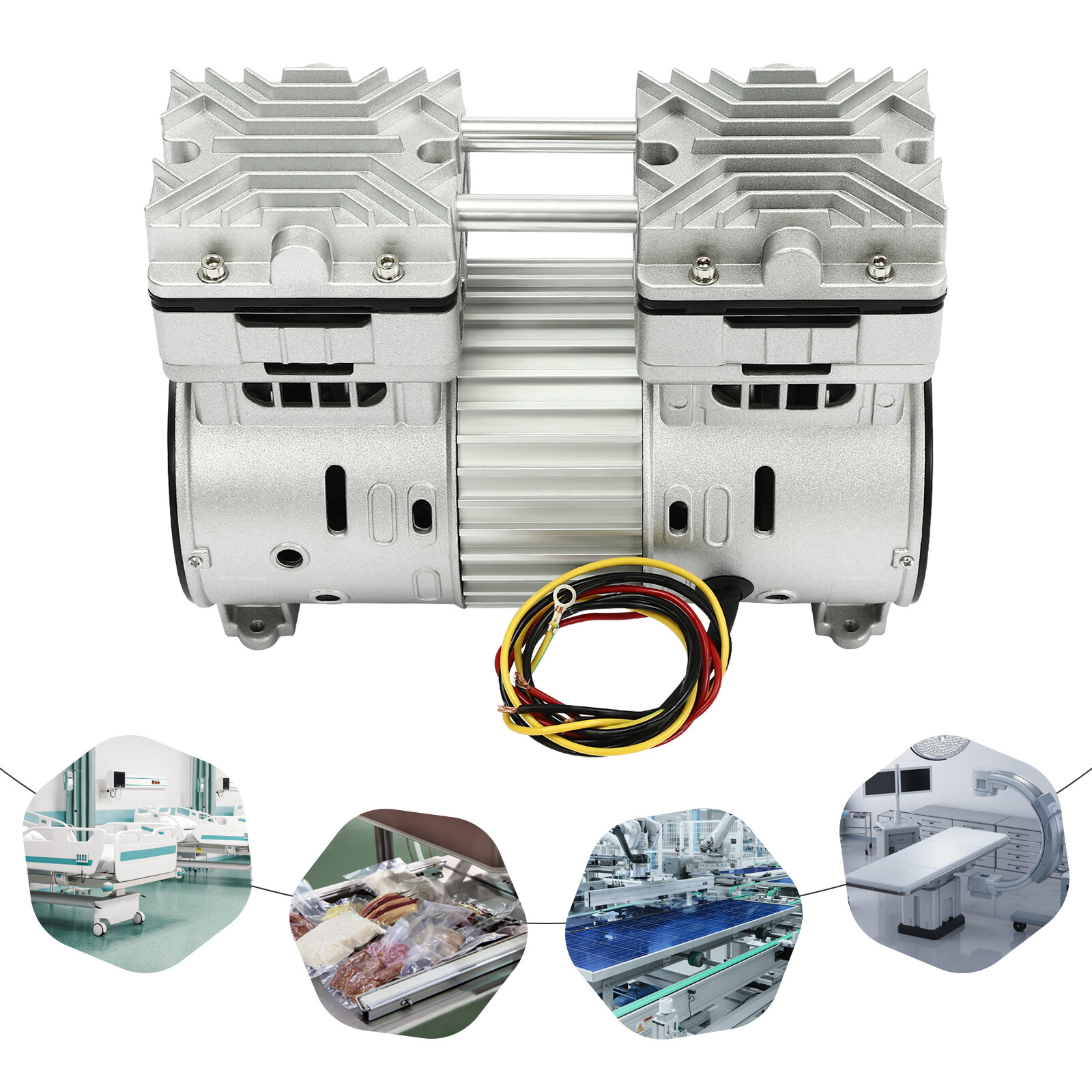 Oil-Free Silent Air Pump Small Air Pump Head Motor Air Compressor Head 800W