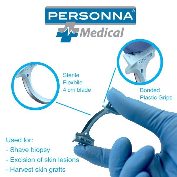 AccuThrive AccuTec Derma Blade (50pc Box) Biopsy Razor Shave Instrument 72-0001