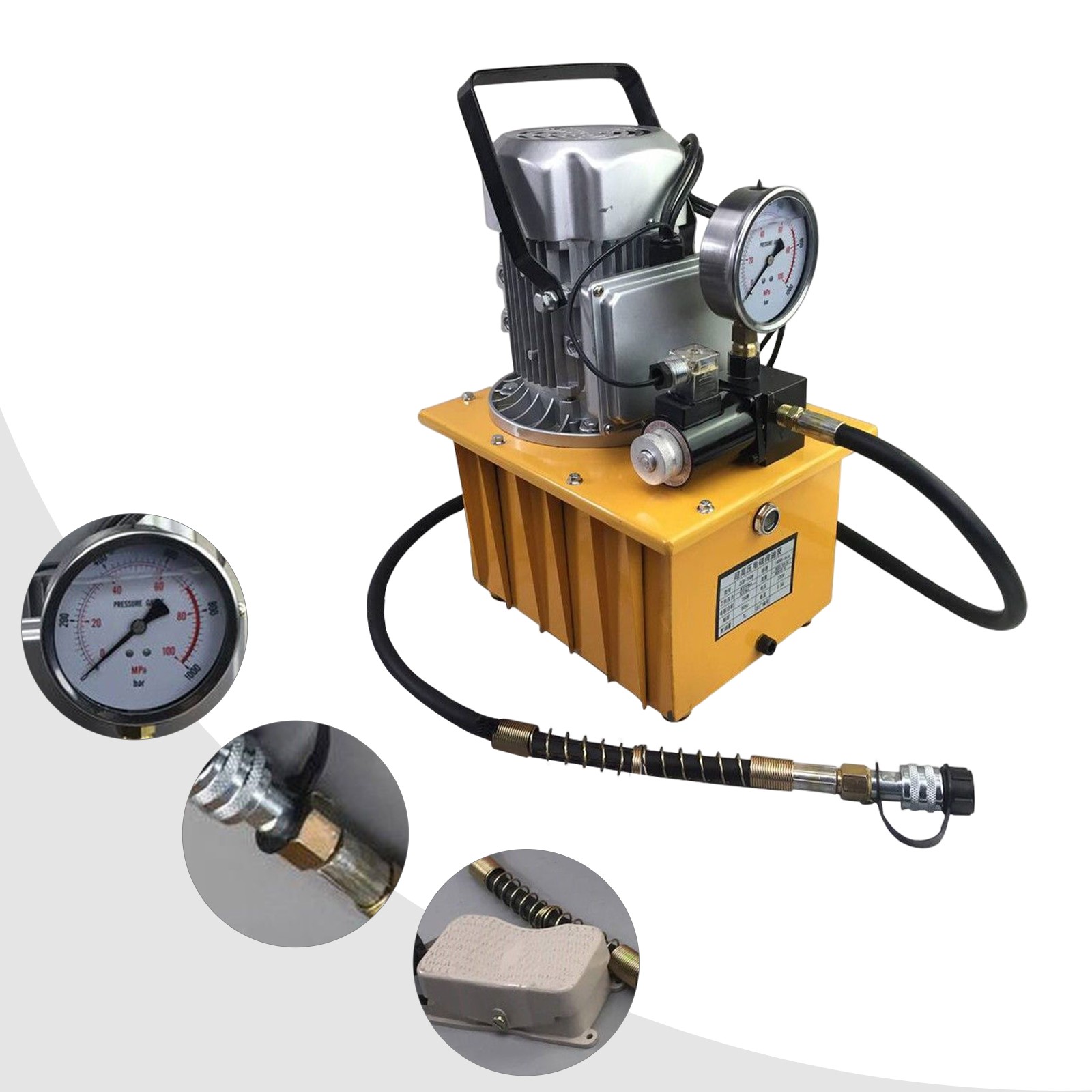 Single Acting Hydraulic Vane Pump Power Unit Pack with Oil Hose 1400r/Min 110V