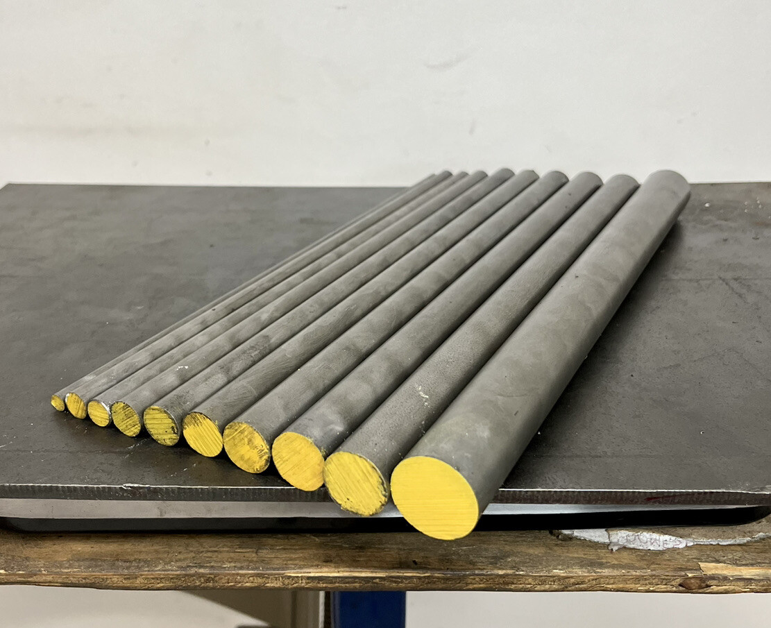 1018 Cold Drawn Steel Round Bar Assortment – 10 PCS – CRS Rods – See Sizes