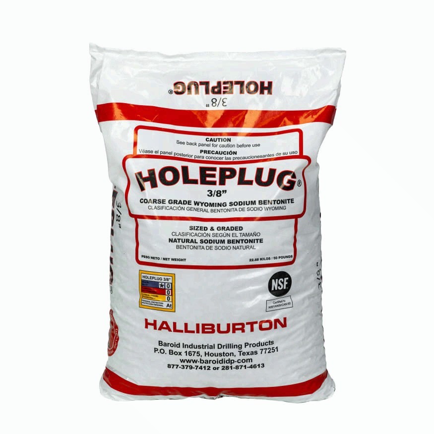 Bentonite Hole Plug 50 lb Bag Sodium Bentonite Clay Well Sealer Repair