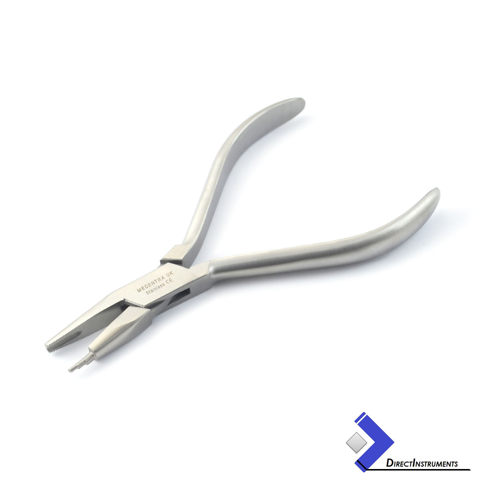 Orthodontic Tweed Omega Loop Forming Plier Serrated Dental Wire Bending Pliers