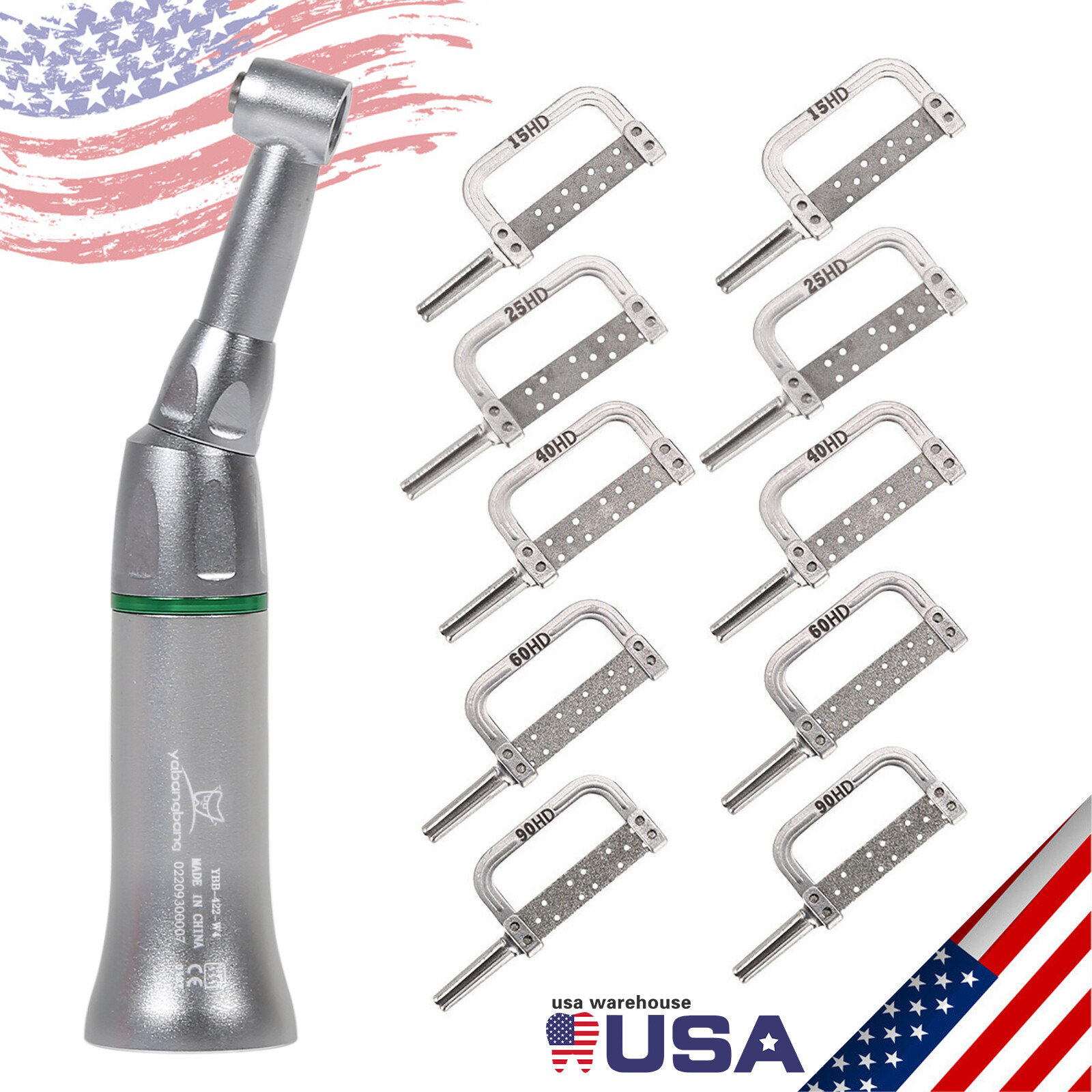 Dental 4:1 Reduction Contra Angle Interproximal Strips Reciprocating IPR Slice