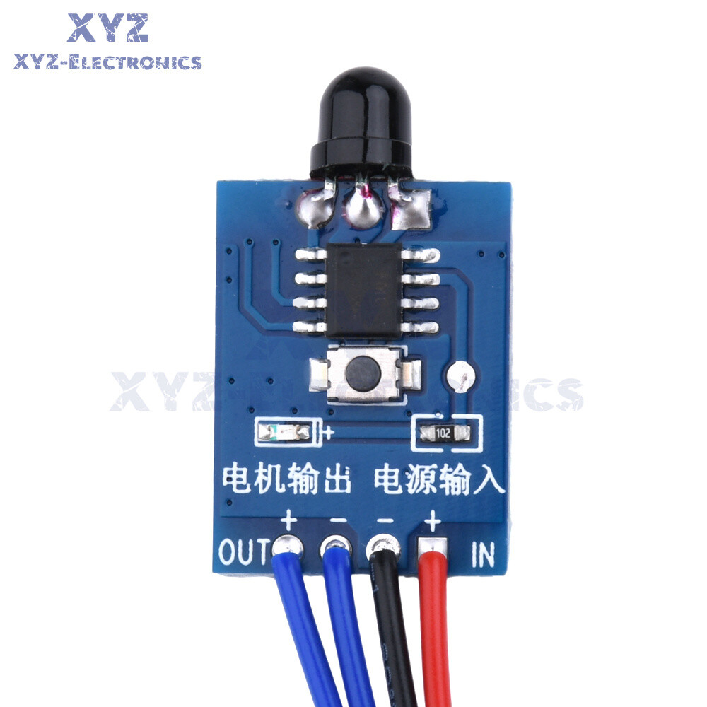 Wireless Remote DC Brush Motor Speed Controller PWM Speed Regulation Module DIY
