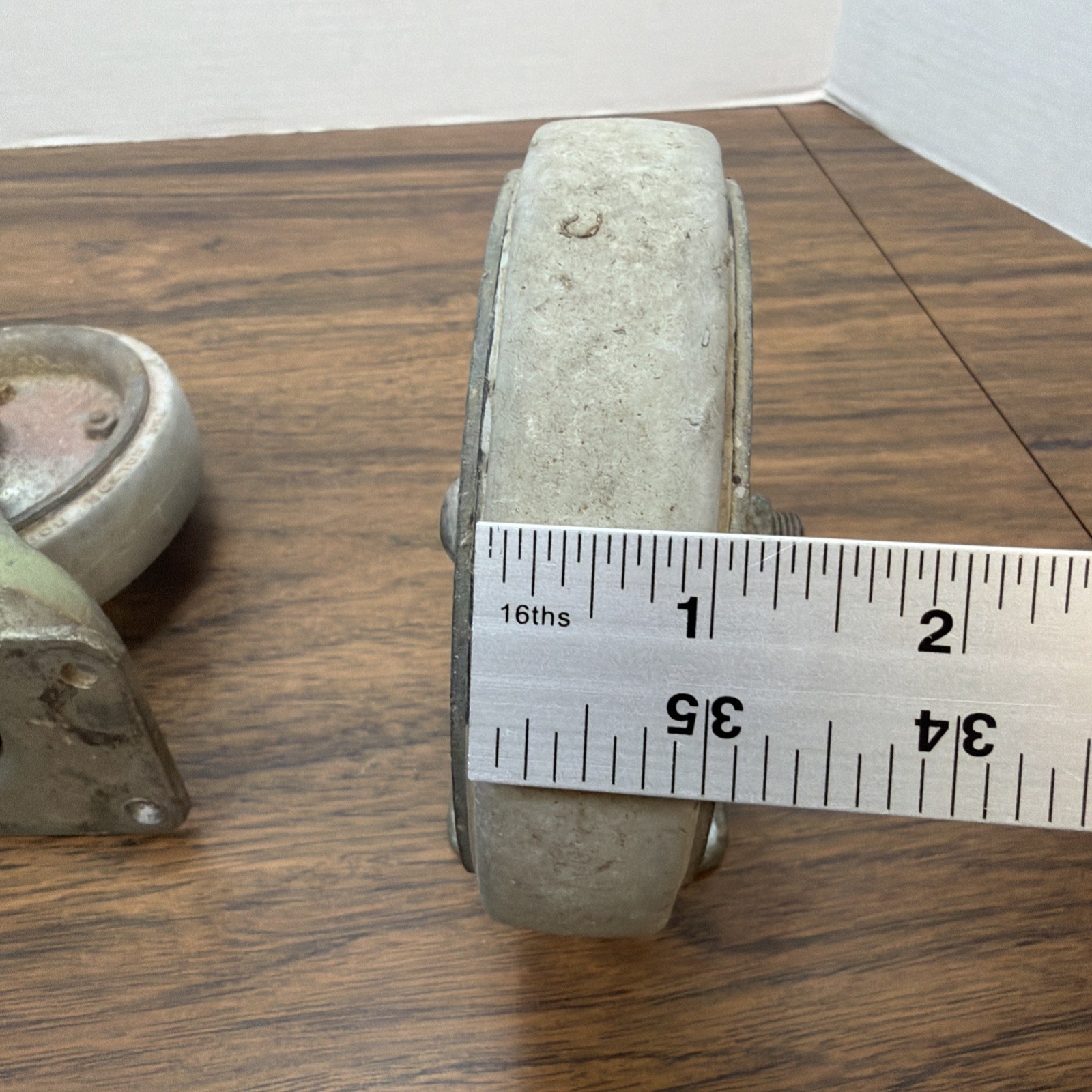 Pair Vintage Colson Quiet Caster Wheels – 5” x 1” – Made USA Model 2-5-65