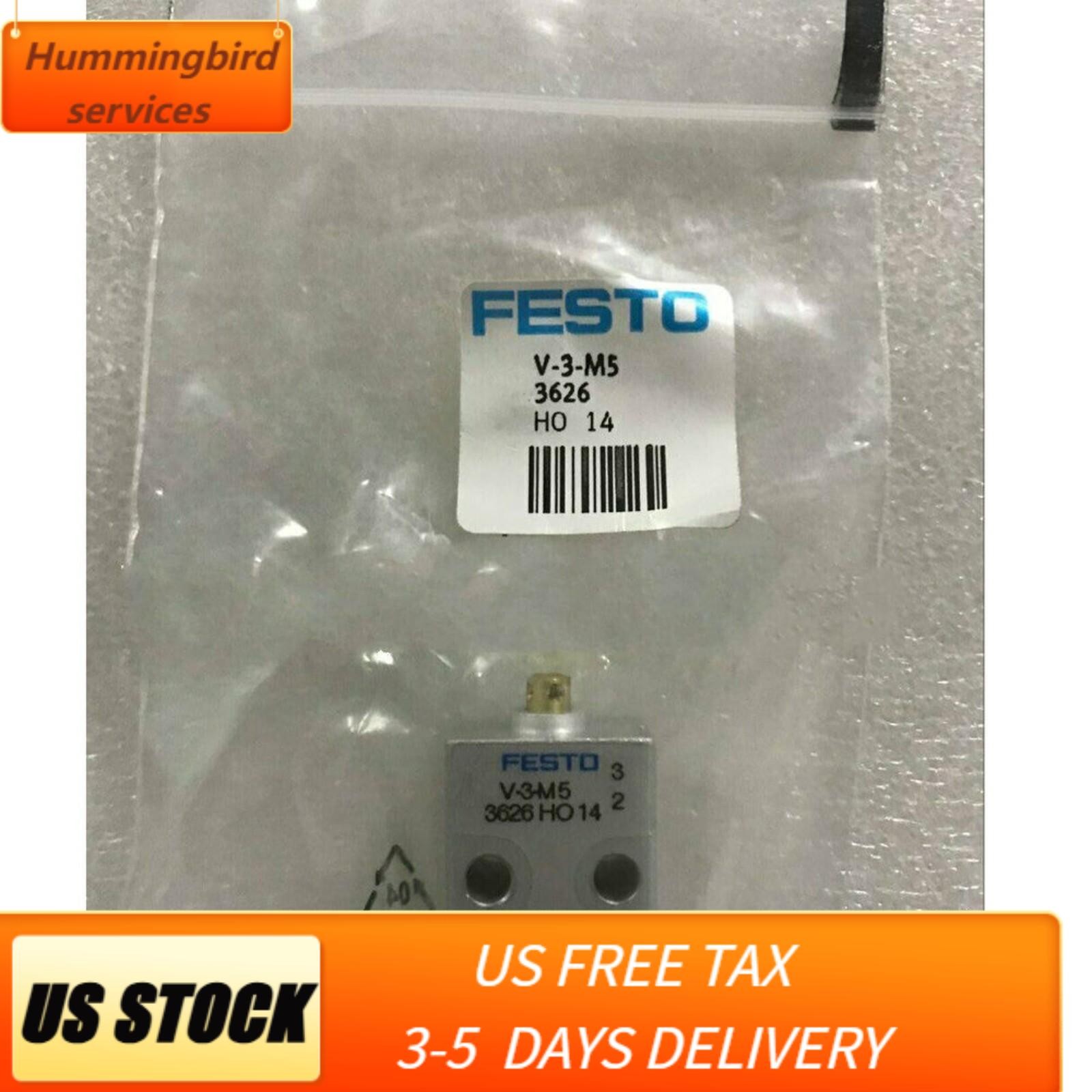 US FREE TAX New Festo V-3-M5 3626 Stem actuated valve