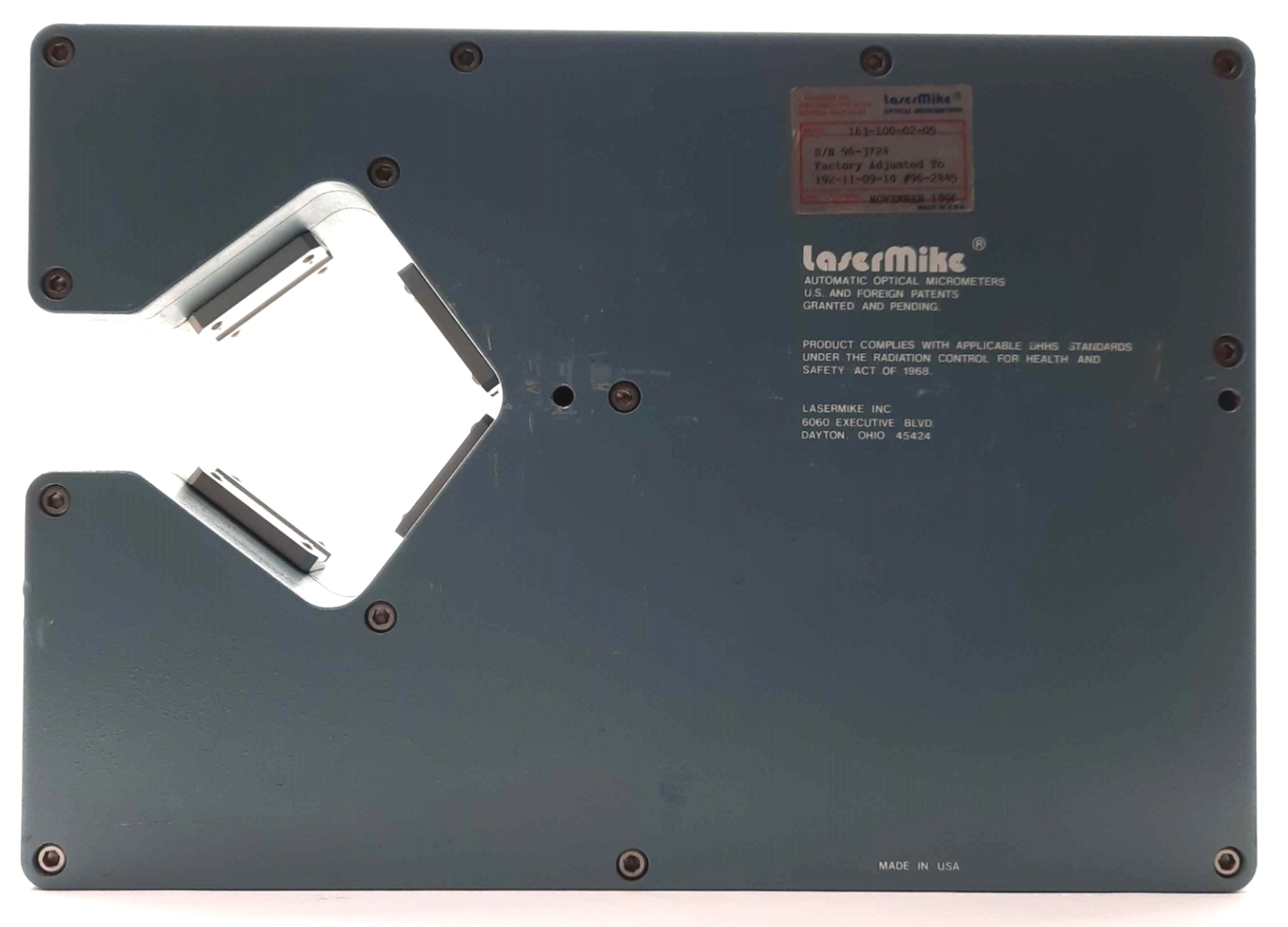 Lasermike 163-100-02-05 LASER Micrometer Gage Head, .005-1″ Range, .00001″ Res