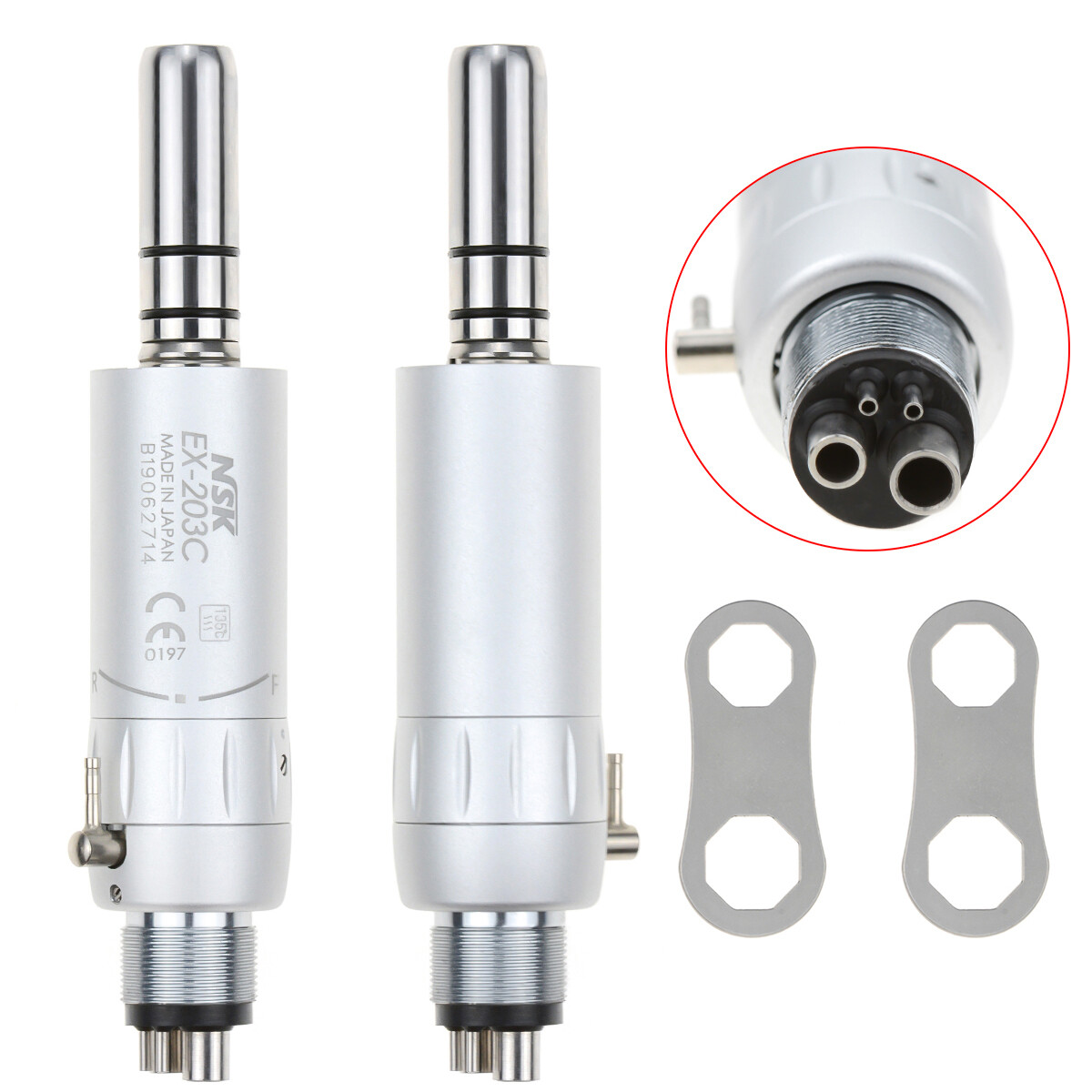 NSK Type Dental PANA MAX High Speed Handpieces Push Button+Low Speed EX203C 4/2H
