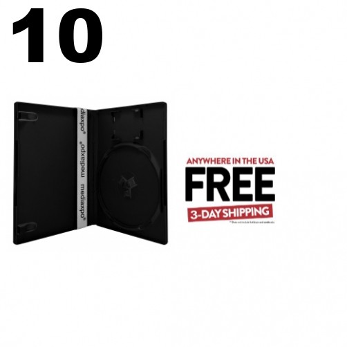 10 Replacement Cases compatible with Black Playstation 2 14mm **1-3 DAYS