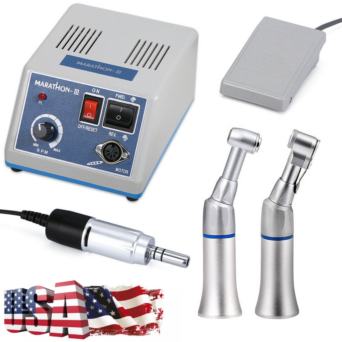 Dental Lab Marathon Electric Micromotor Polishing N3 / 35K rpm Motor Handpiece