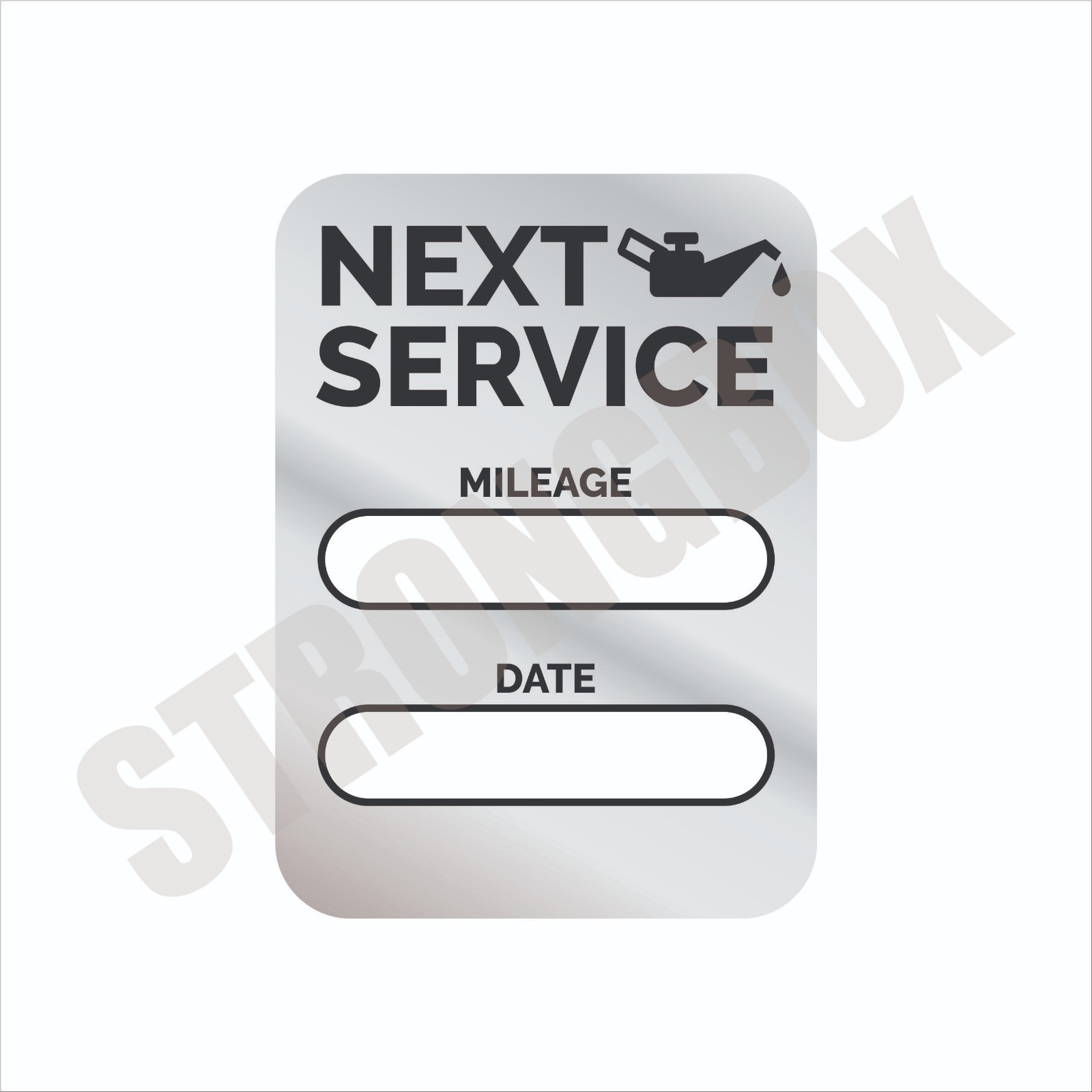 Automotive Safety 24pk STATIC CLING LABELS – OIL CHANGE MAINTENANCE