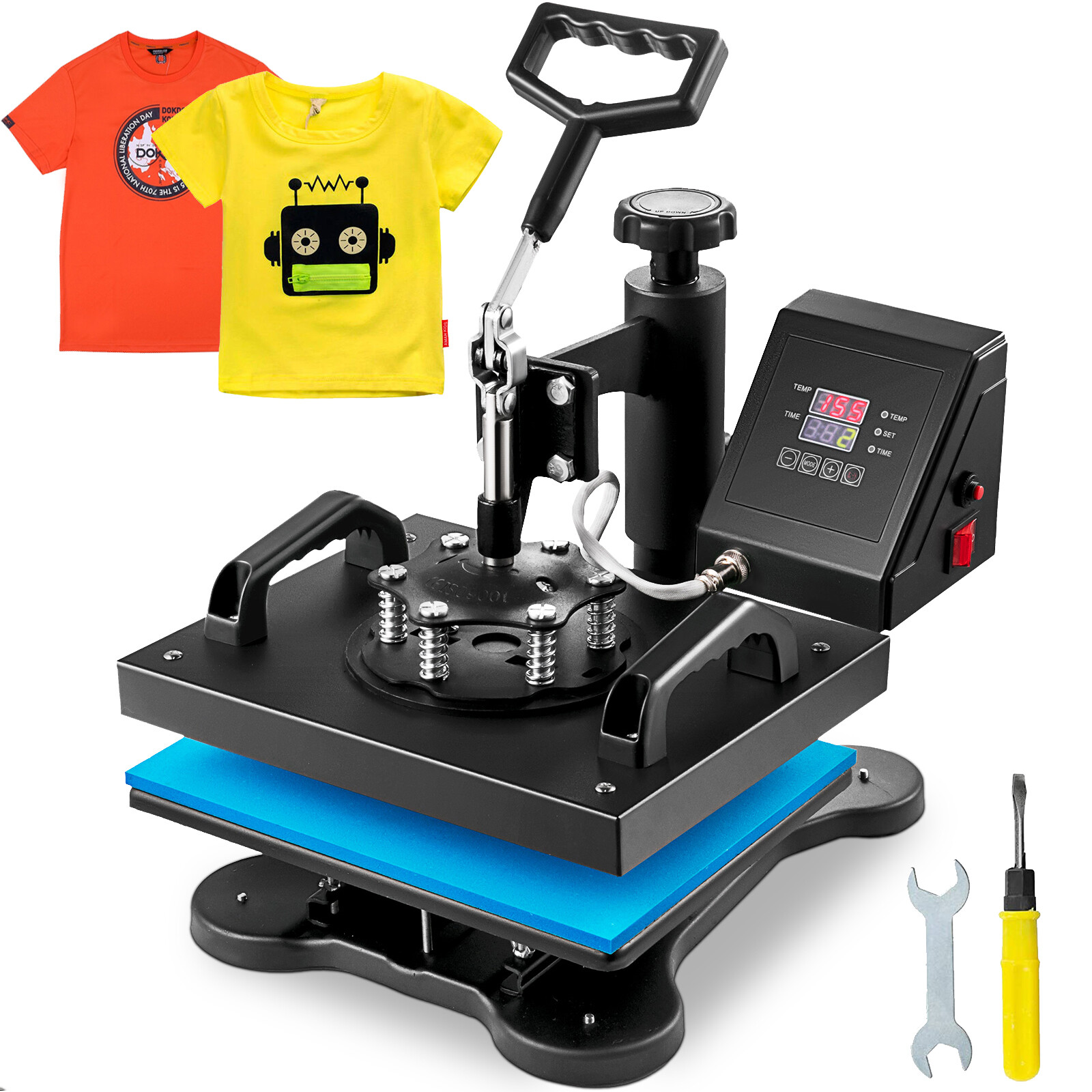 Digital Heat Press Machine T-shirt Sublimation Printer Transfer Pressing 12X10″