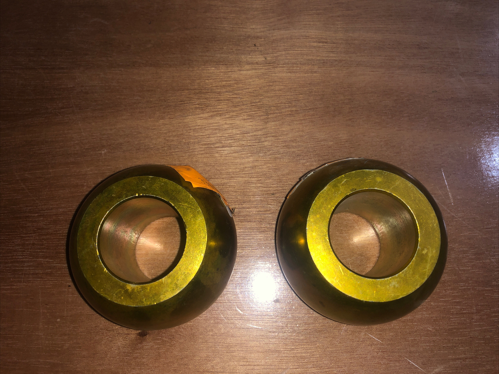 (2) Oliver White Tractor 3-point Hitch Balls Cat III Hitch Cat II Implement New