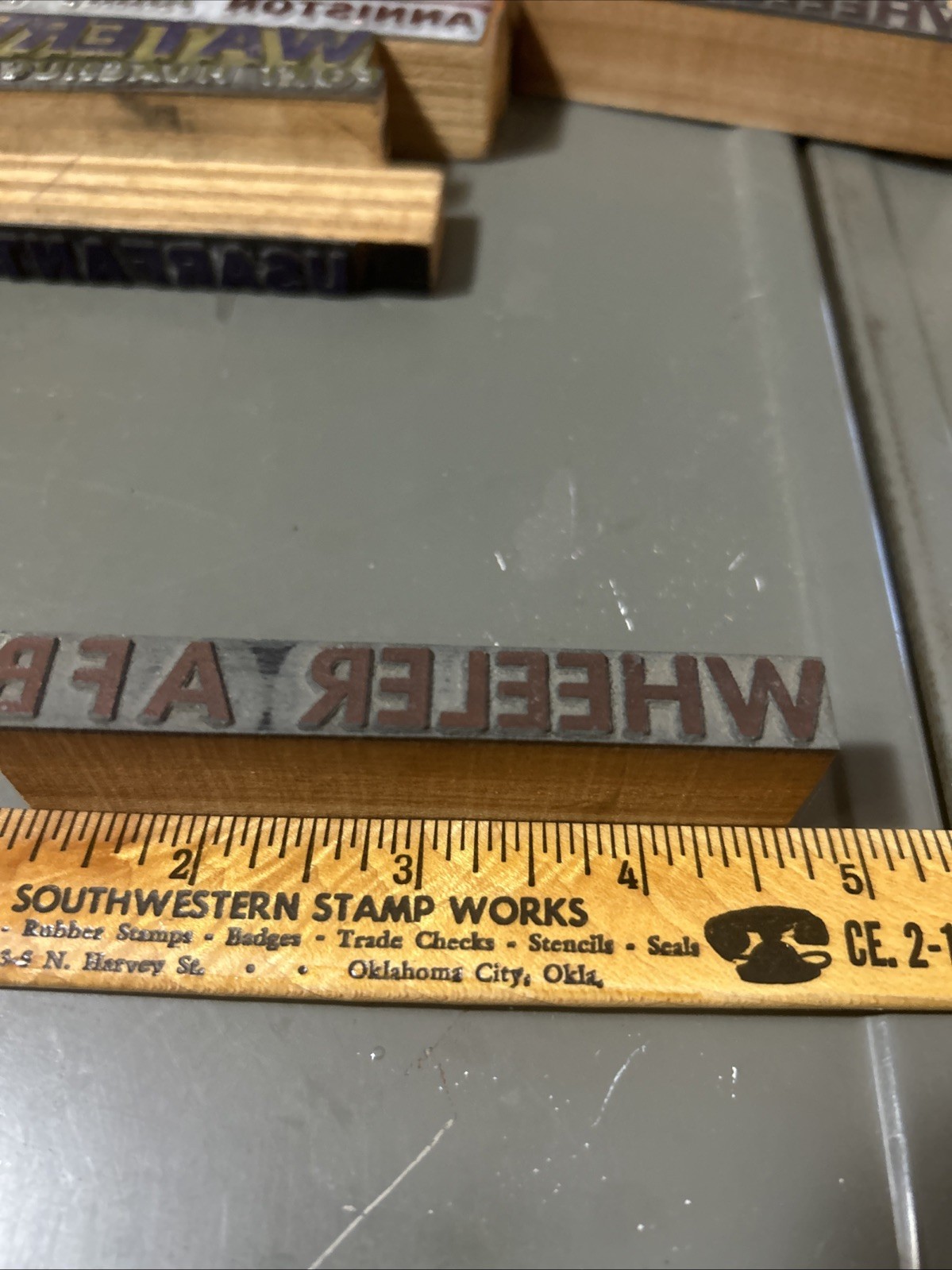 1950s Print Block Wheeler AFB Honolulu Hawaii United States Air Force