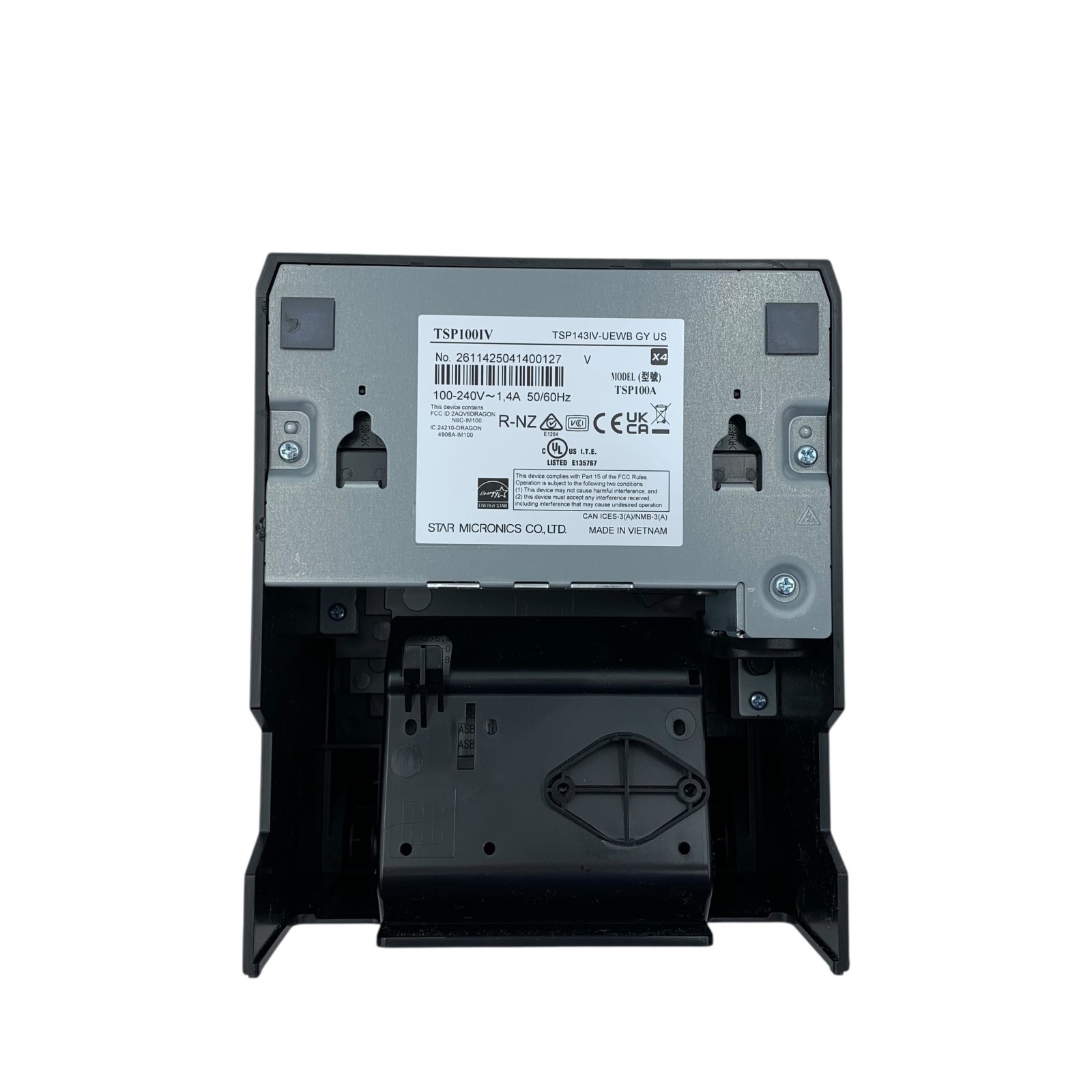 Star Micronics 39473810 TSP143IV-UEWB GY US Business Direct Thermal Printer