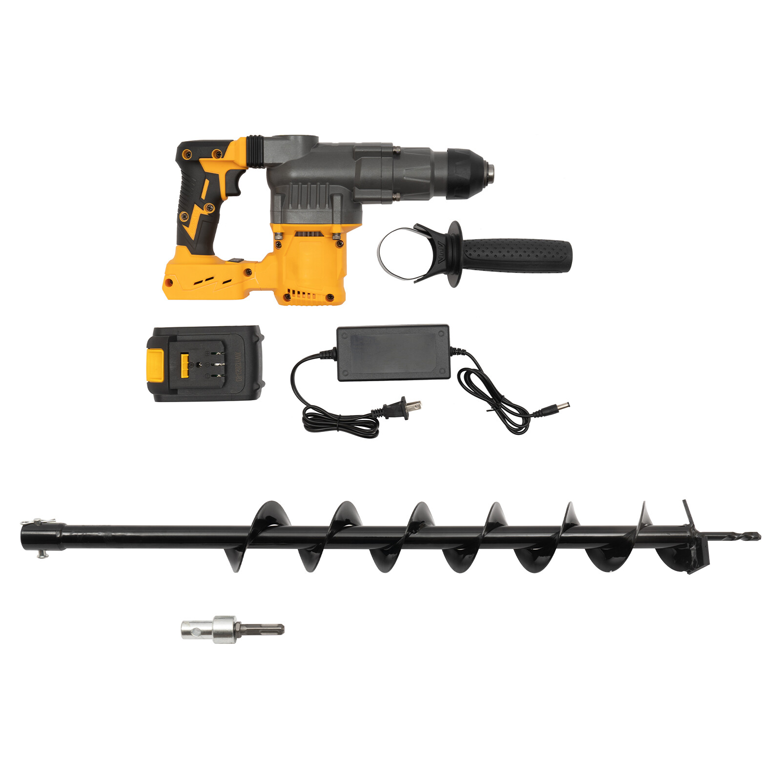 2 Mode SDS-Plus Rotary Hammer Drill 1400r/min Cordless Drill w/ 80cm Drill Bit