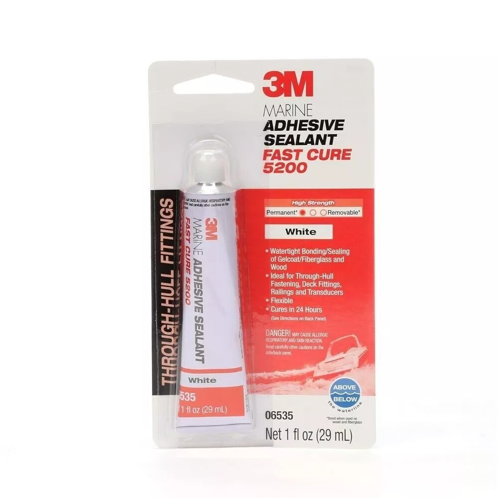 Marine Adhesive Sealant Fast Cure 5200 (06535) Permanent Bonding and Sealing 1 f