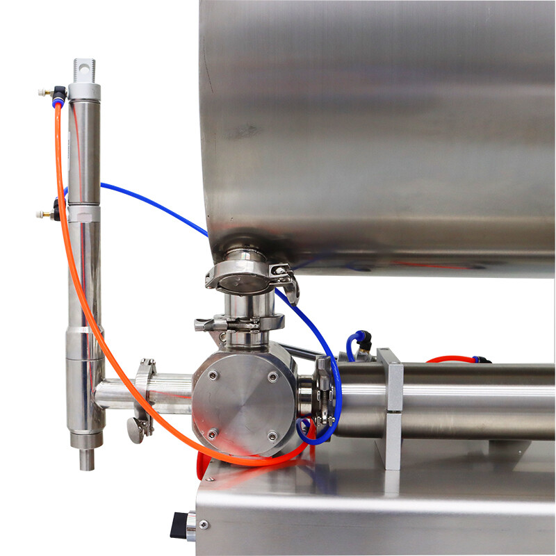 100-1000ml, Paste Filling Mixing Machine, Piston Filler Machine with Big Hopper