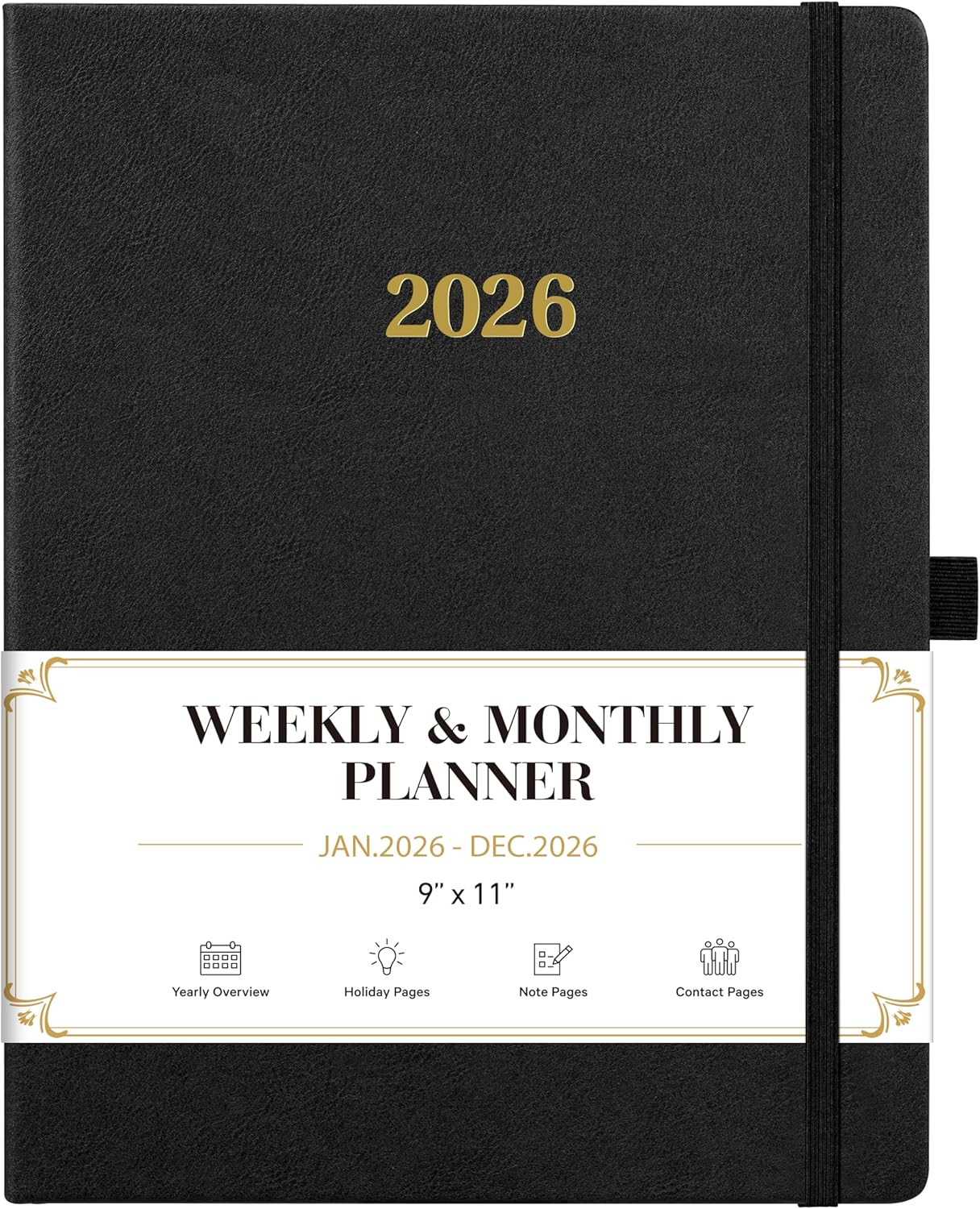 2026 Planner – Weekly and Monthly Planner 2026, Jan.2026 – Dec.2026, 9″ X 11″