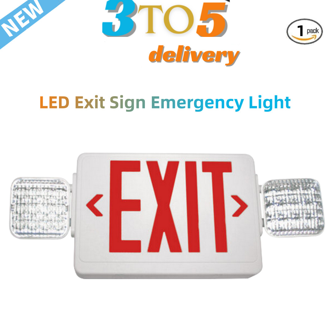 LED Exit Sign – Self Luminous – Red – 5 Years Warranty – Single Sided /120-277V