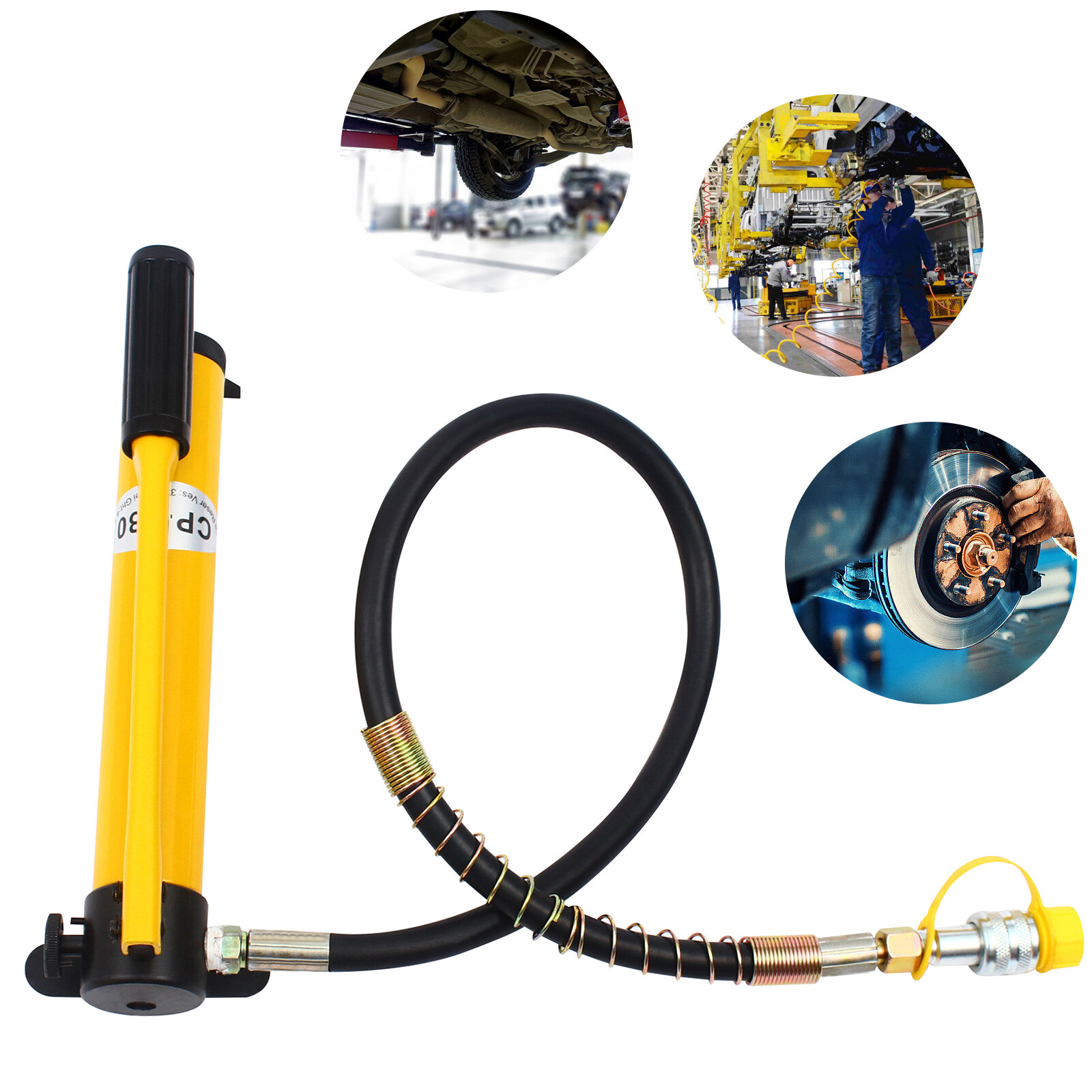 10T High Pressure Hydraulic Hand Pump 700KG/CM2 10000PSI With 400cc Oil Storage