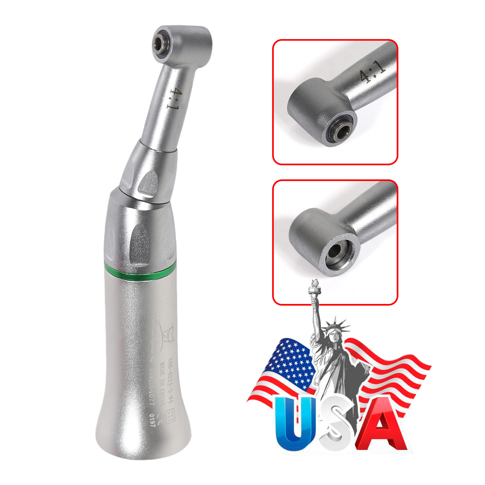 4:1 Reduction Dental Contra Angle IPR Handpiece & 10 Interproximal Strips Kit st