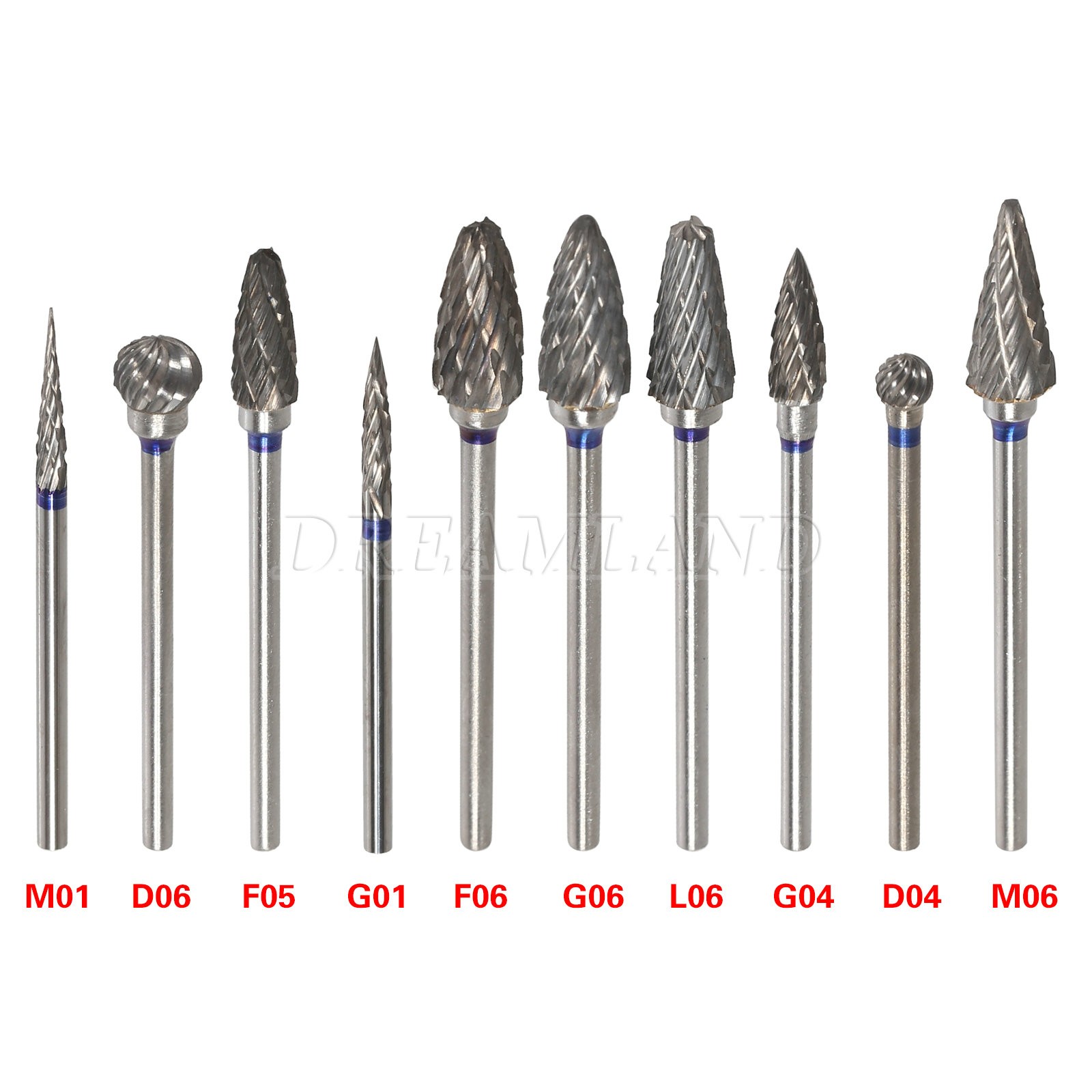 Dental Lab Marathon Micromotor Straight Handpiece/Contra Angle Polisher +10Burs
