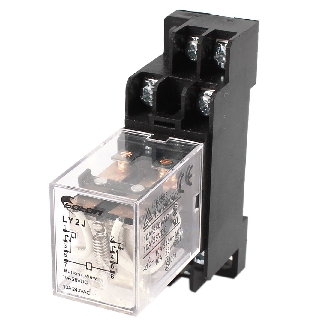 AC 110V Coil General Purpose Power Relay 8Pin 10A AC240V DC28V with Socket