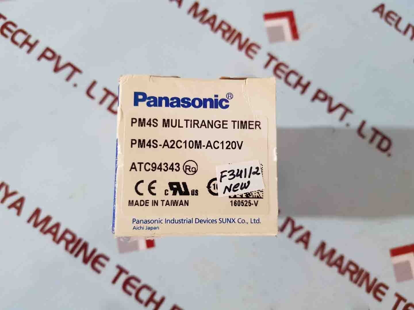Panasonic PM4S-A2C10M-AC120V Multirange Timer IN:100-120v