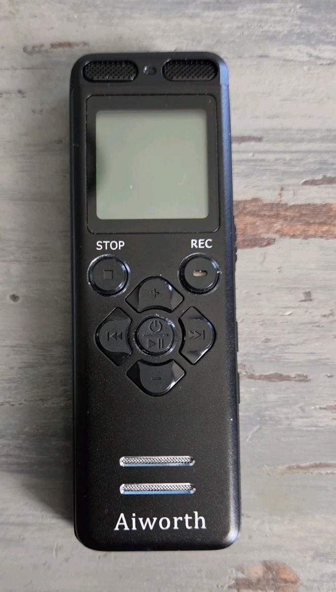 Aiworth E36 16GB Digital Voice Activated Recorder, Sd Card USB, Cords New Other