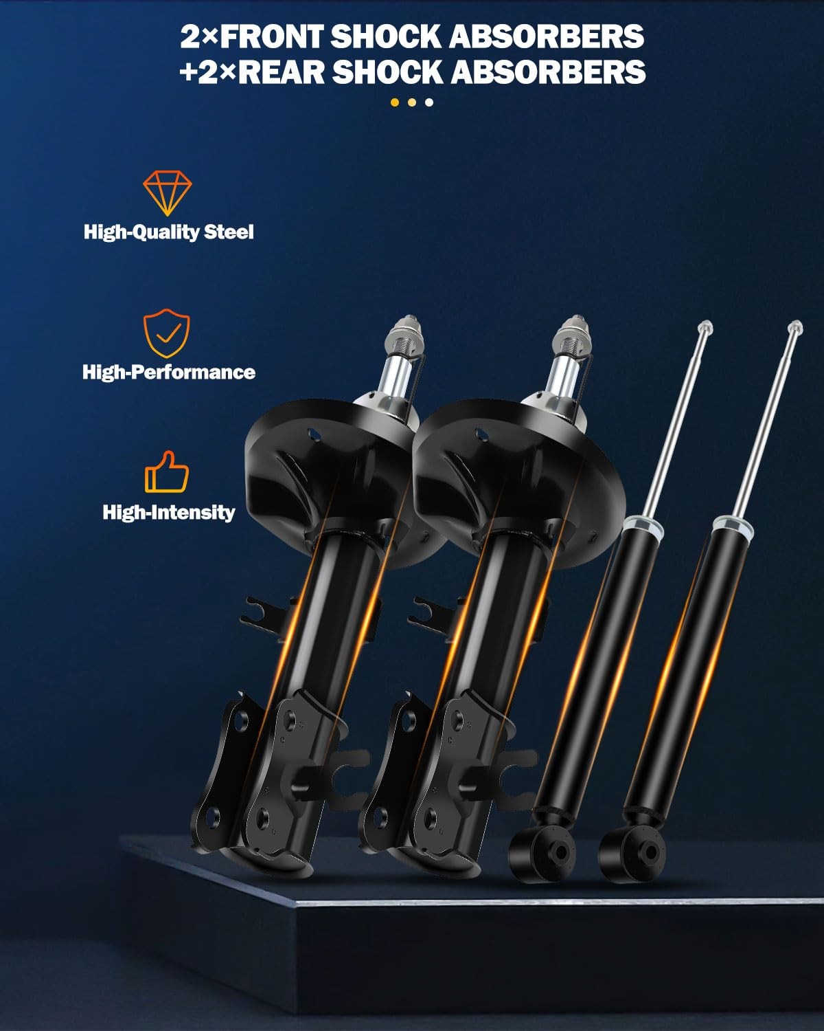 Shock Absorber Set for 2004-2009 Swift+ 2007-2008 Wave 333417