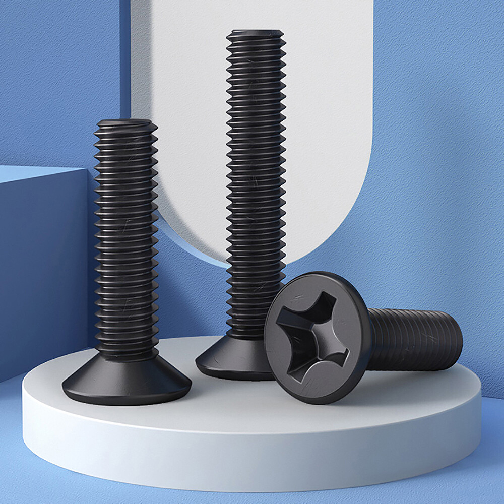 Countersunk Screws Carbon Steel Phillips Machine Screws Black M1.4 M2 M2.5 M3