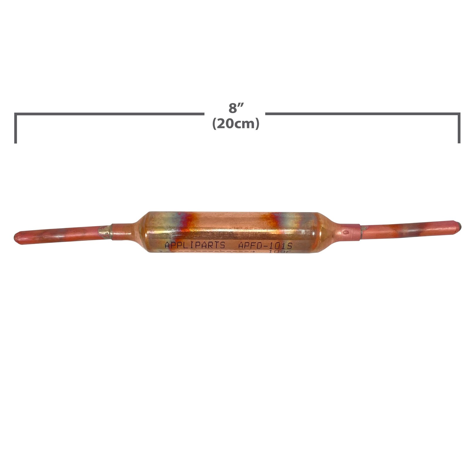 Appli Parts APFD-101S Copper Filter Drier 1/4 x 1/4 in 10g 0.35oz for universal