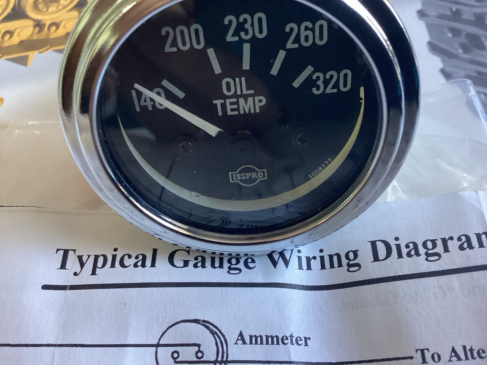 INDICATOR GAUGE OIL TEMPERATURE CATERPILLAR 4W-0485 4W0485 D4H D5H D6H D7H D8R