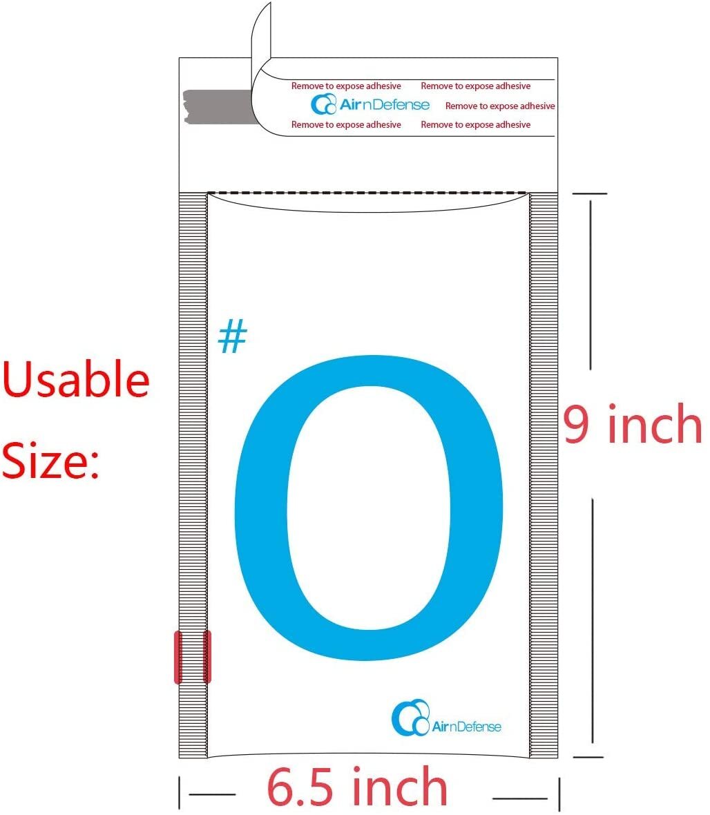 AirnDefense #0 6.5×10″ White Poly Bubble Mailers Shipping Padded Envelopes