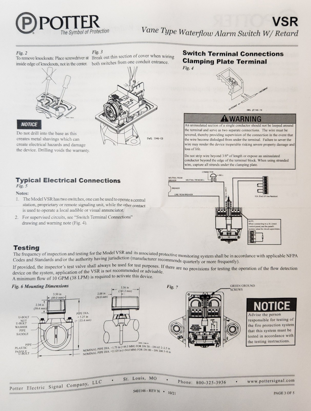 VSR-3 WATER FLOW INDICATOR MODEL-1144403 ( BRAND NEW )