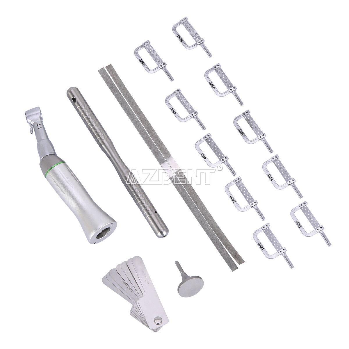 Dental 4:1 Reduction Contra Angle Handpiece/4:1 Interproximal Strip IPR Set