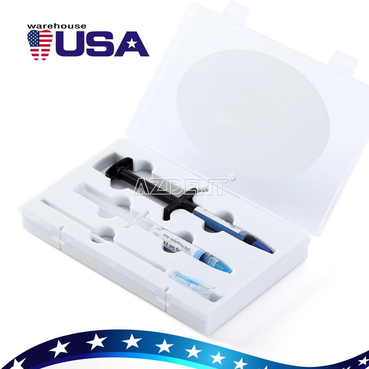 Dental Adhesive Light Cure Band Cement Blue Glue Kit for Orthodontic Bracket