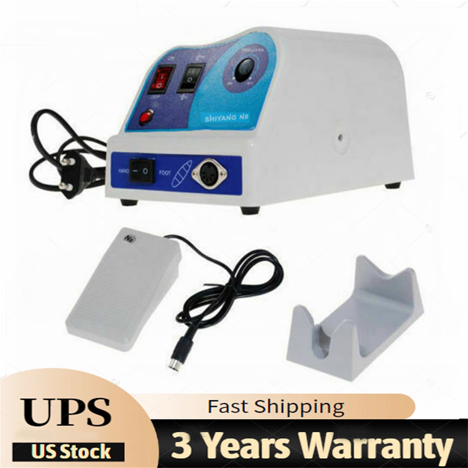 Dental Lab Electric Micromotor Micro motor Polisher Polishing N8 SHIYANG 45KRPM.