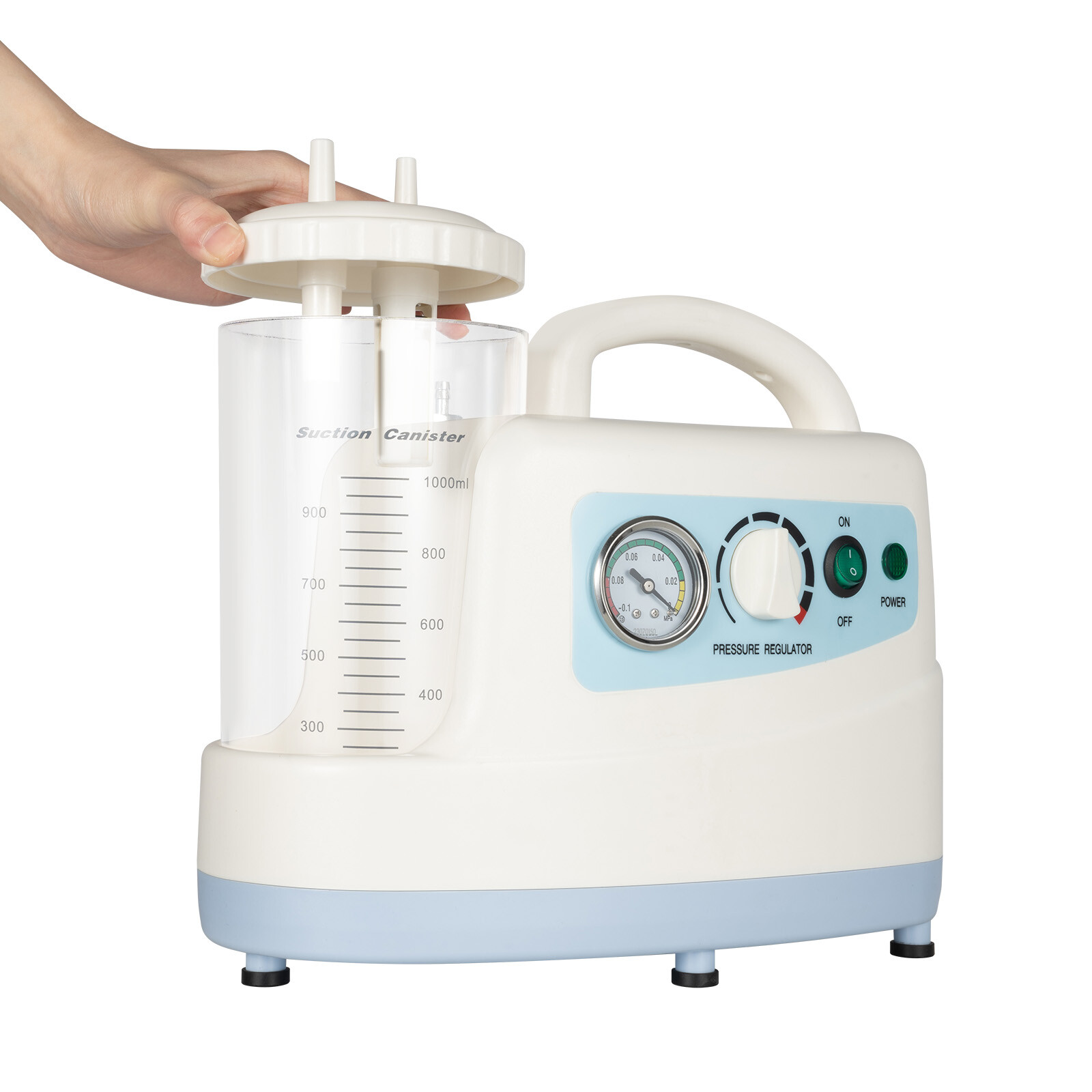 Portable Sputum Mucus Aspirator Machine Phlegm Suction Unit Medical Vacuum Pump