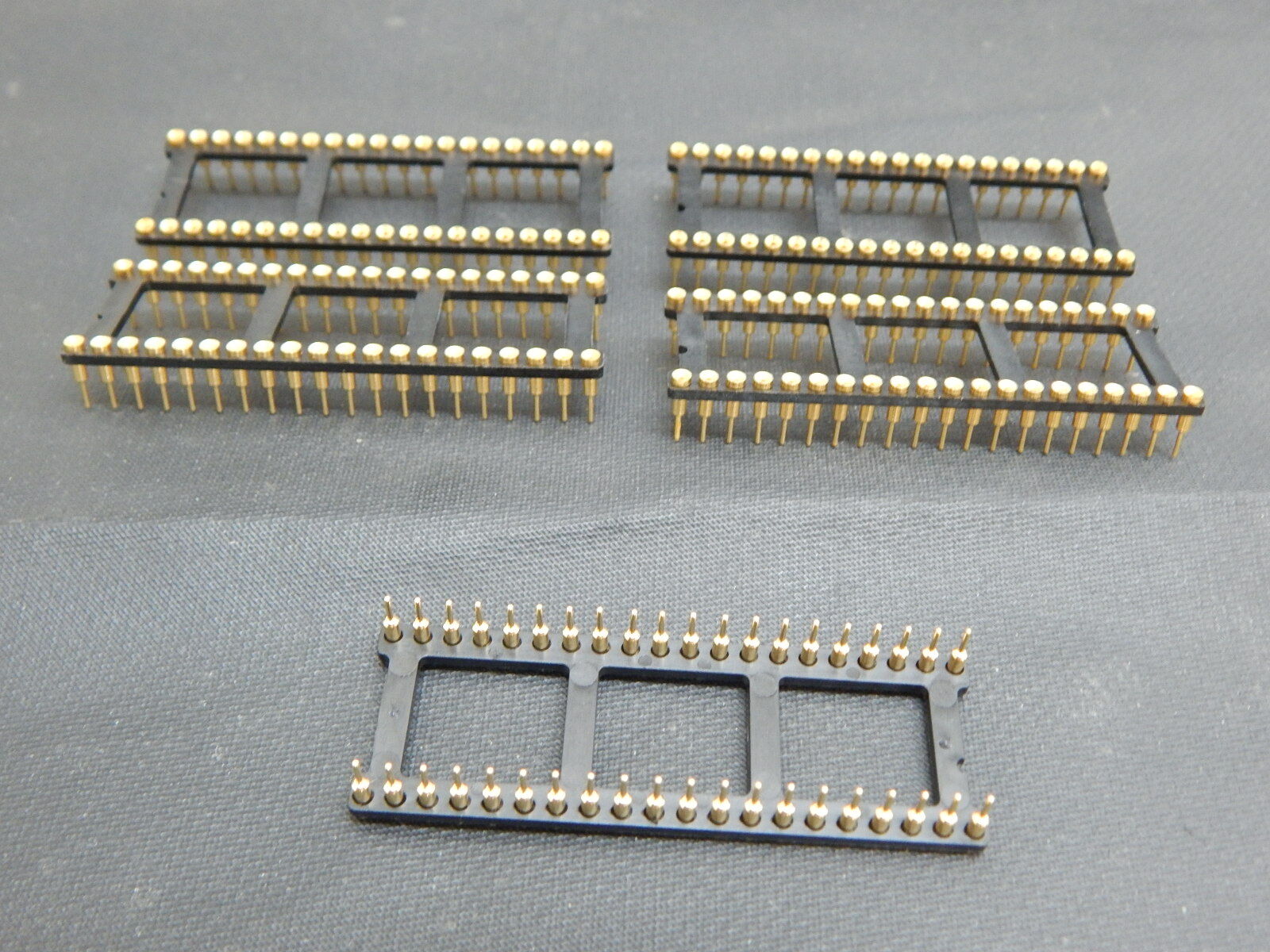 Robinson Nugent ICT-406-S-GG30 MACHINED PIN GOLD 40 PIN DIP SOCKET – LOT OF 5