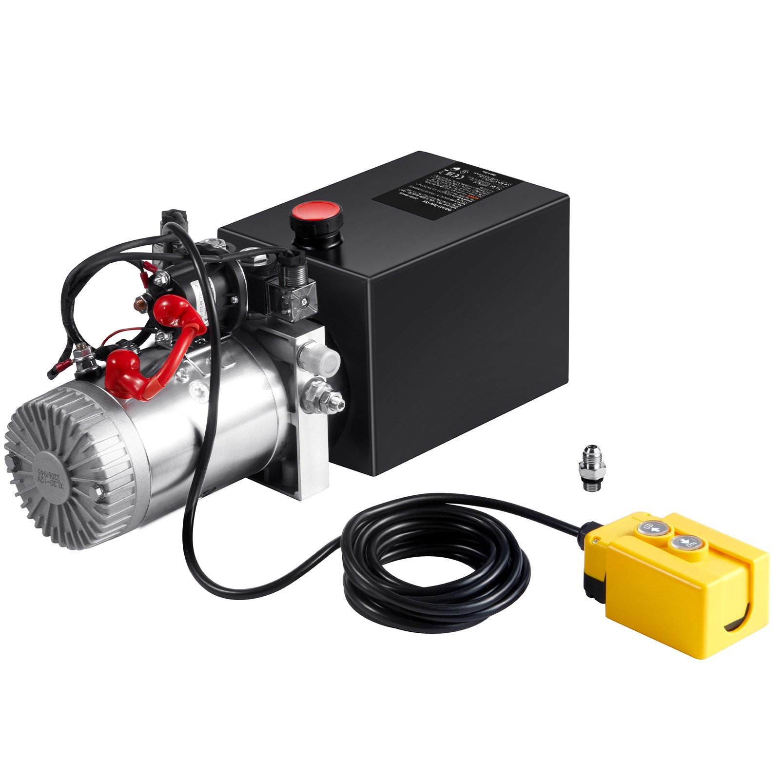 VEVOR 8 Quart Double Acting Hydraulic Pump 12V Dump Trailer Power Unit 2.1HP