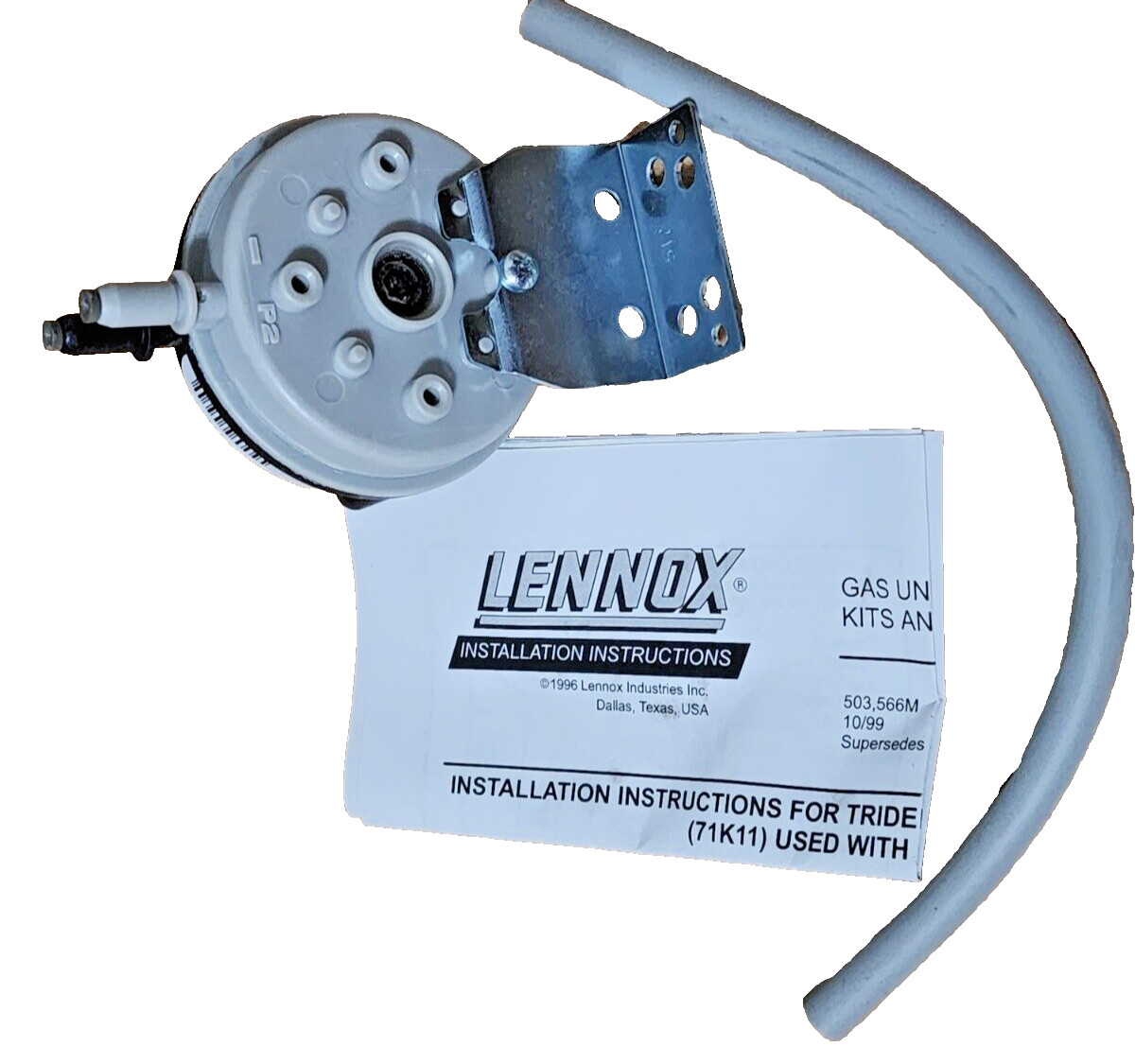 Genuine 71K11 Lennox LB-90973A Pressure Switch Kit, Actuates at 0.75″ W.C OEM