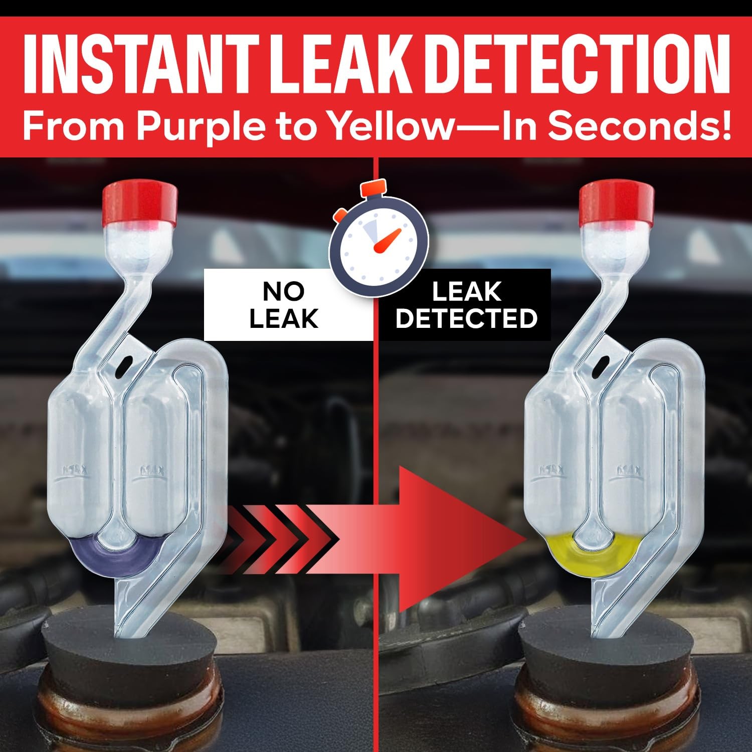 Combustion Leak Test Kit Over 100 Tests Head Gasket Leak Detector Tool