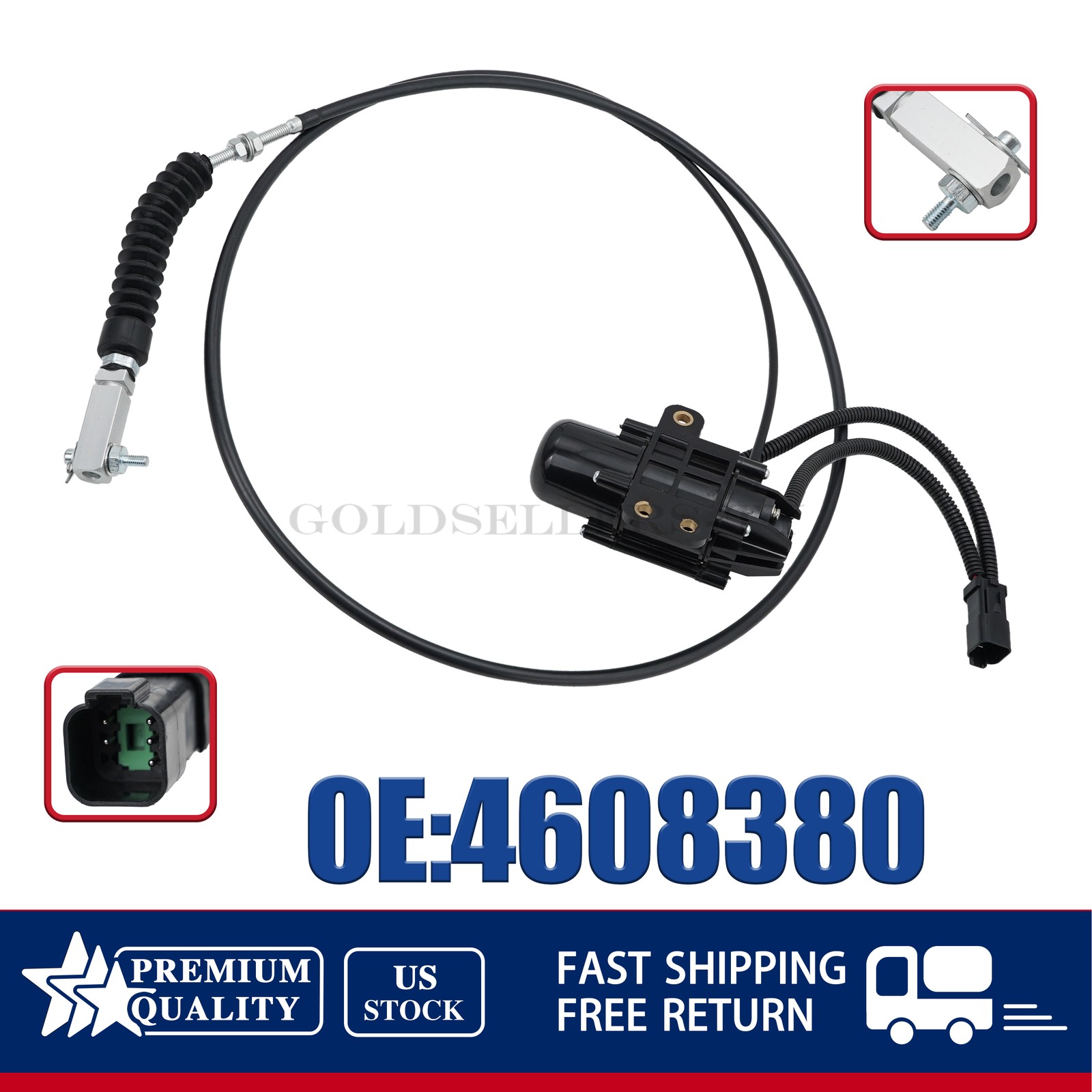 Actuator 4608380 For John Deere 35D Hitachi ZX30U-2 ZX30U-3 ZX33U-3 ZX33U-3F US
